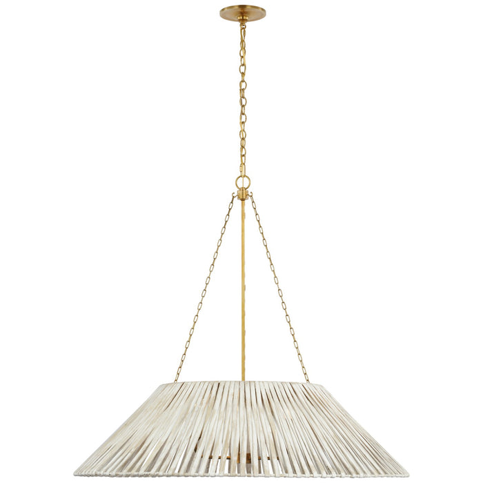 Visual Comfort Signature MF 5035SB-WW LED Pendant, Soft Brass