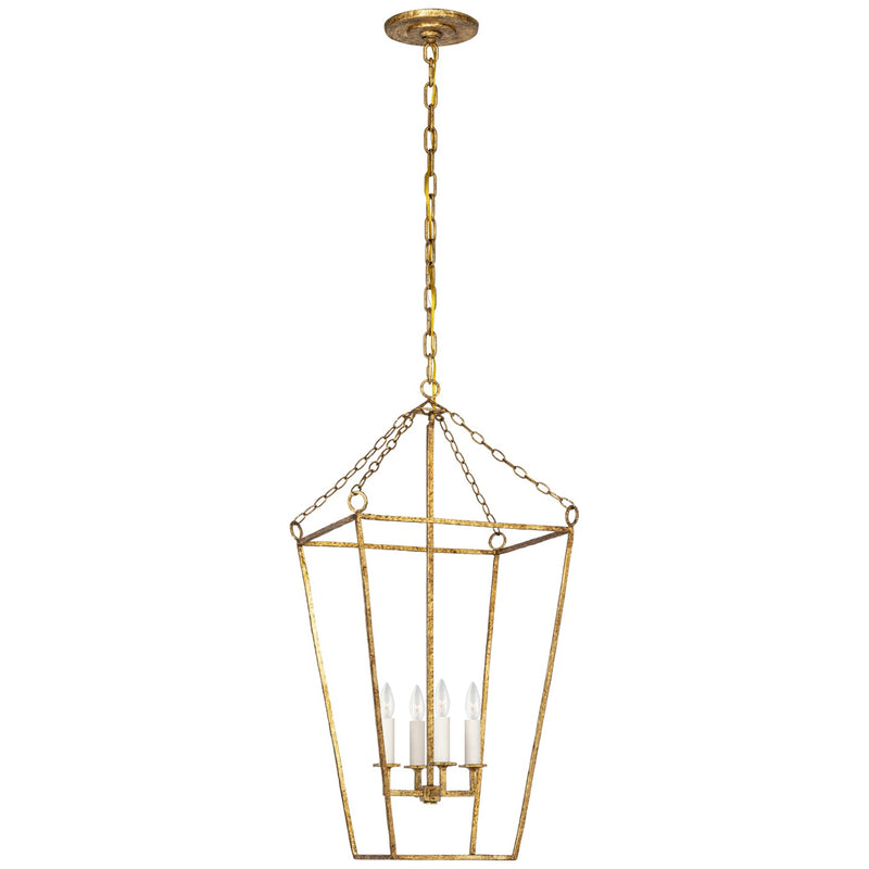 Visual Comfort Signature MF 5102GI LED Lantern, Gilded Iron