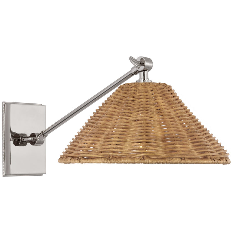 Visual Comfort Signature MF 2200PN-NTW LED Wall Sconce, Polished Nickel
