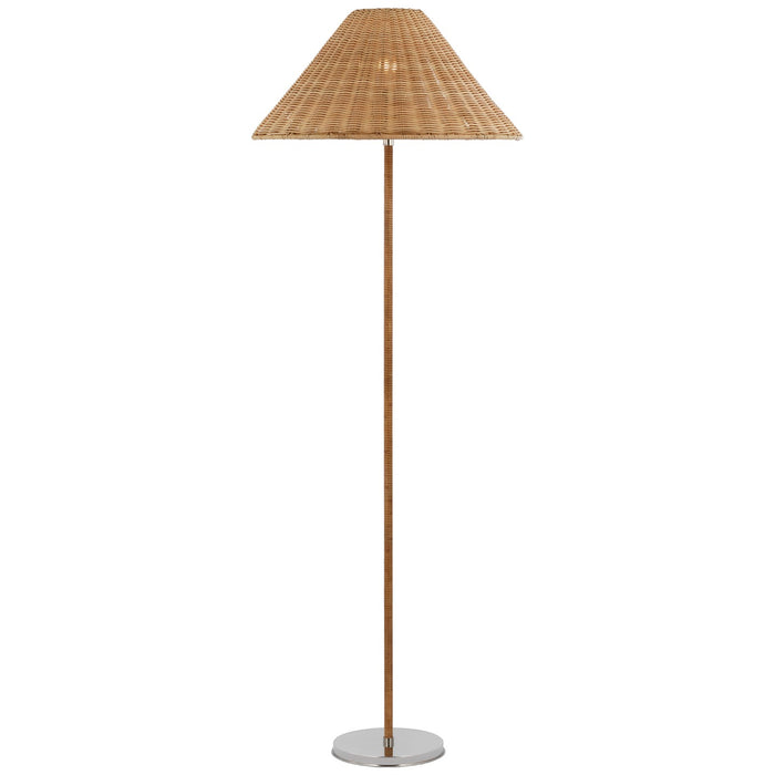 Visual Comfort Signature MF 1200PN-NTW LED Floor Lamp, Polished Nickel