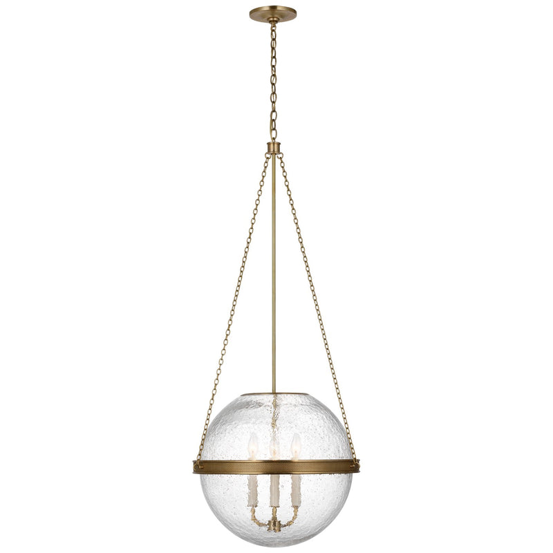 Visual Comfort Signature MF 5184SB-CG LED Pendant, Soft Brass