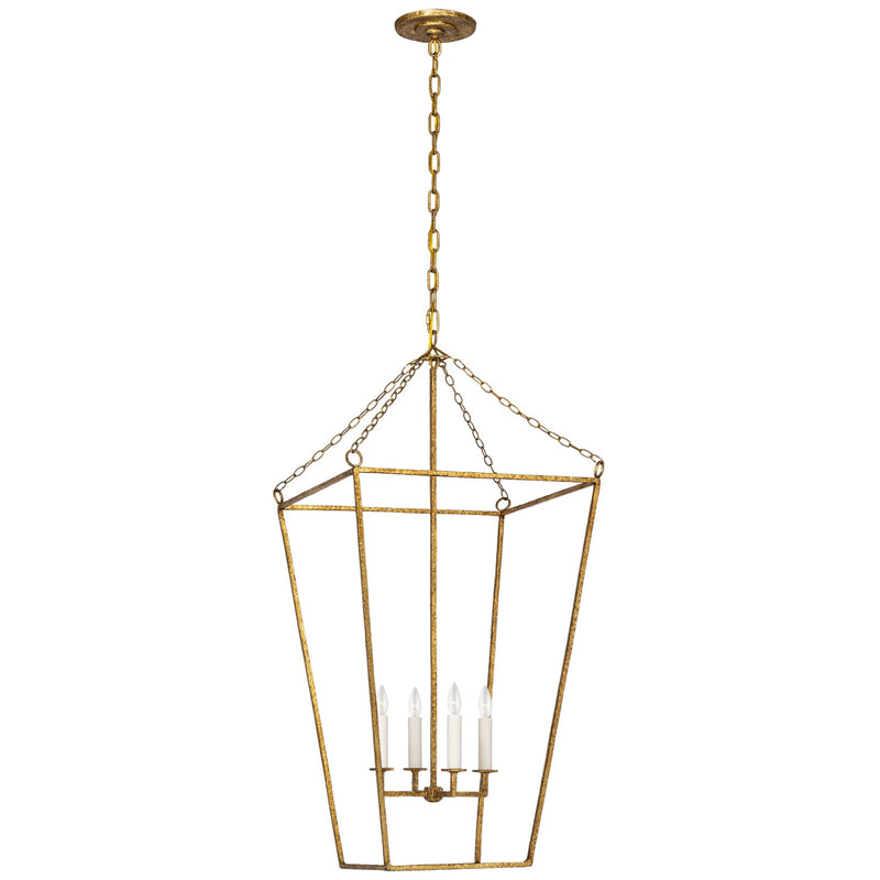 Visual Comfort Signature MF 5103GI LED Lantern, Gilded Iron