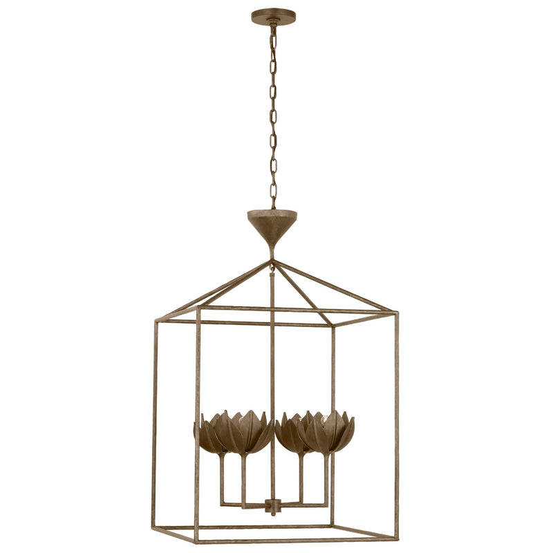 Visual Comfort Signature JN 5303ABL LED Pendant, Antique Bronze Leaf