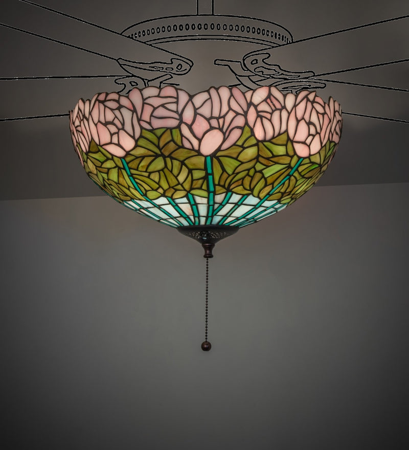 Meyda Tiffany 254436 Three Light Fan Light Fixture