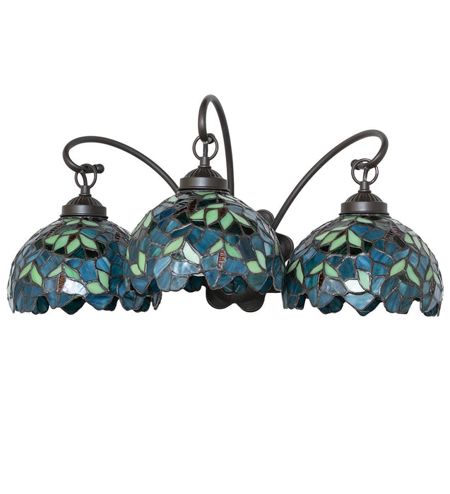 Meyda Tiffany 263236 Three Light Wall Sconce, Mahogany Bronze