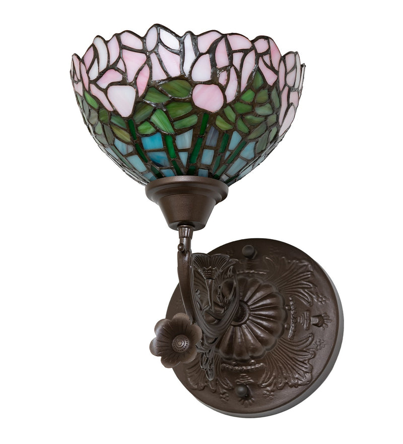 Meyda Tiffany 264377 One Light Wall Sconce, Mahogany Bronze