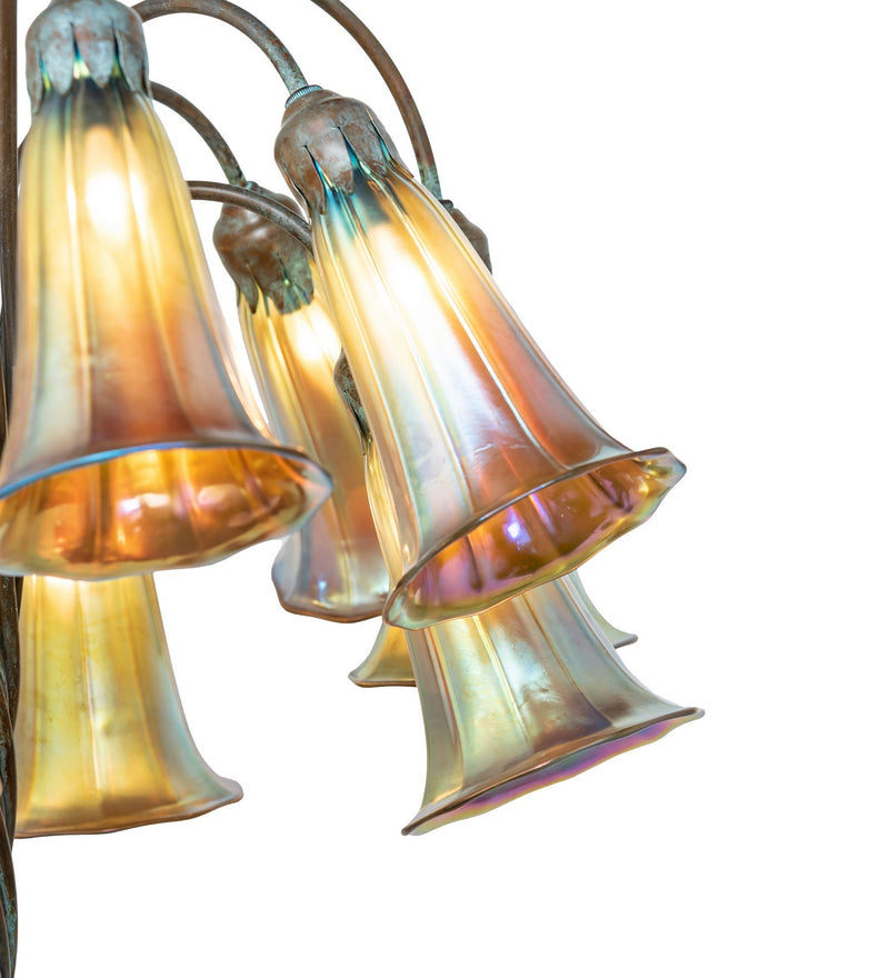 Meyda Tiffany 264644 12 Light Floor Lamp, Weathered Bronze
