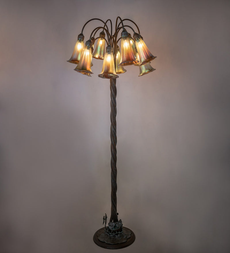 Meyda Tiffany 264644 12 Light Floor Lamp, Weathered Bronze