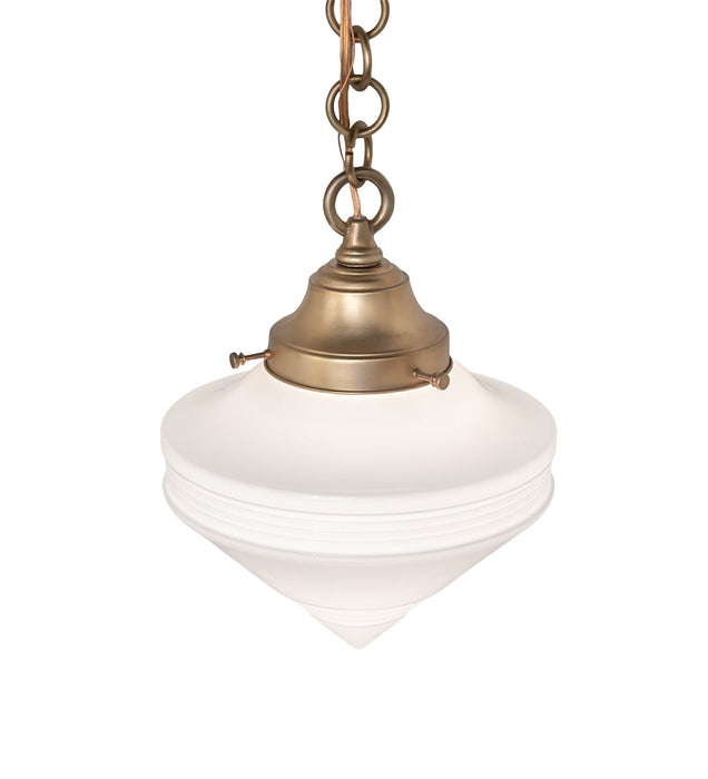 Meyda Tiffany 264655 One Light Pendant, Satin Brass