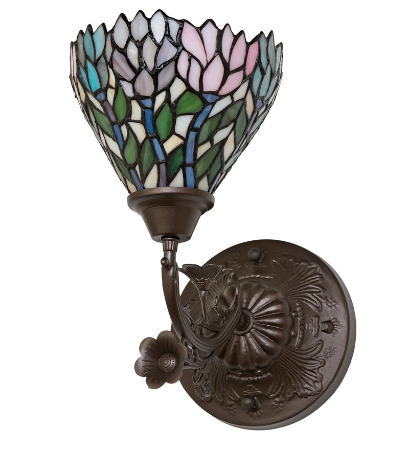 Meyda Tiffany 36114 One Light Wall Sconce, Mahogany Bronze