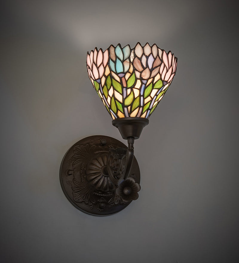 Meyda Tiffany 36114 One Light Wall Sconce, Mahogany Bronze