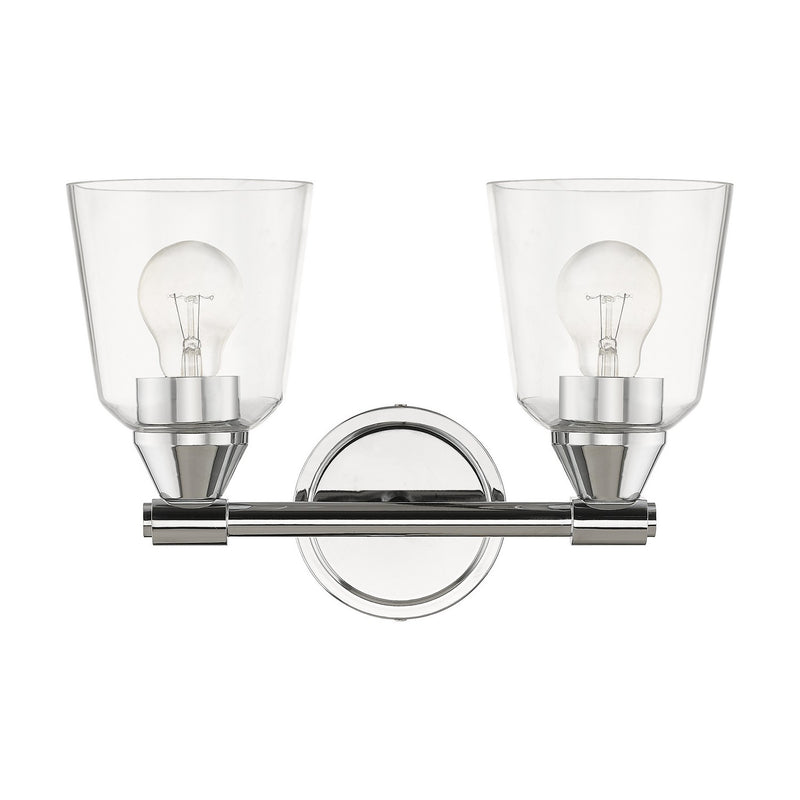 Livex Lighting 16782-05 Two Light Vanity Sconce, Polished Chrome