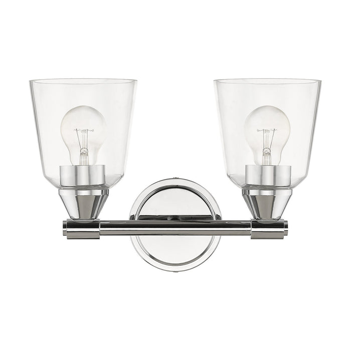 Livex Lighting 16782-05 Two Light Vanity Sconce, Polished Chrome
