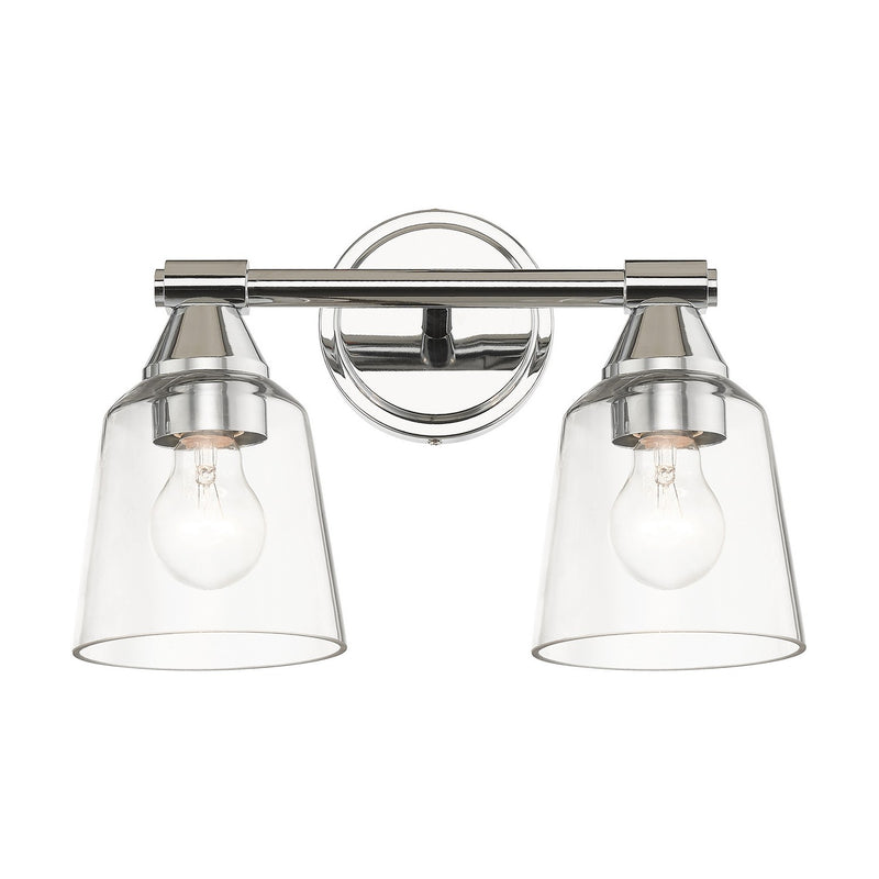 Livex Lighting 16782-05 Two Light Vanity Sconce, Polished Chrome