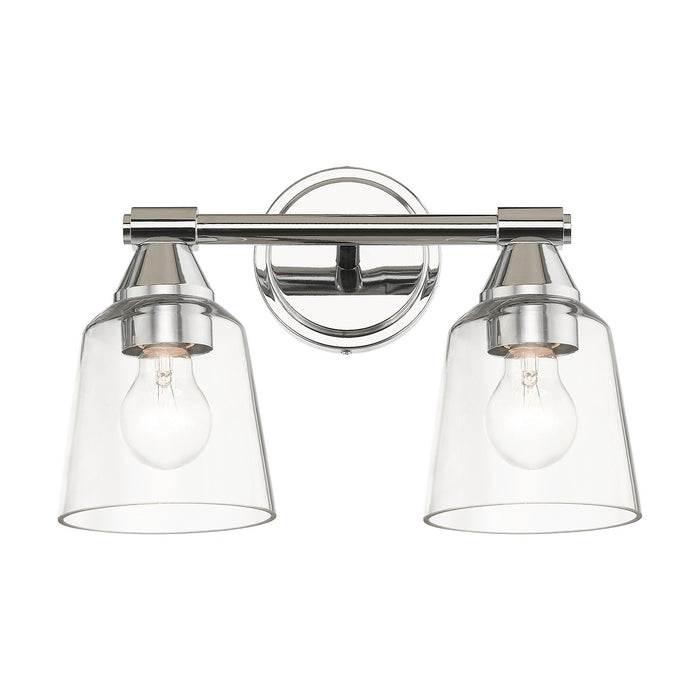 Livex Lighting 16782-05 Two Light Vanity Sconce, Polished Chrome