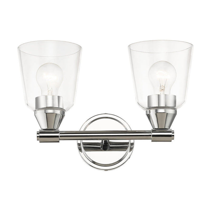 Livex Lighting 16782-05 Two Light Vanity Sconce, Polished Chrome