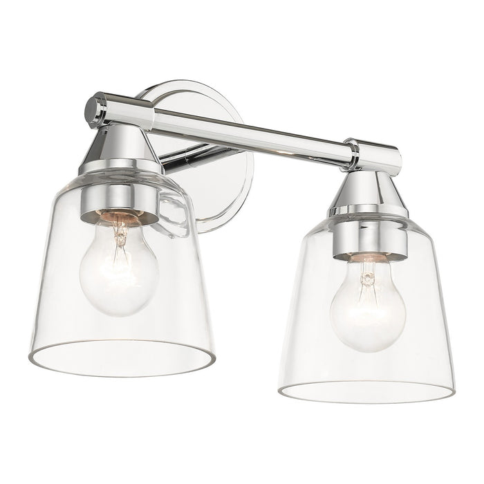 Livex Lighting 16782-05 Two Light Vanity Sconce, Polished Chrome