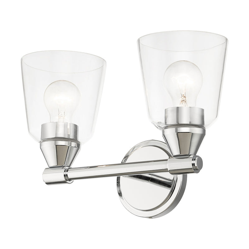 Livex Lighting 16782-05 Two Light Vanity Sconce, Polished Chrome