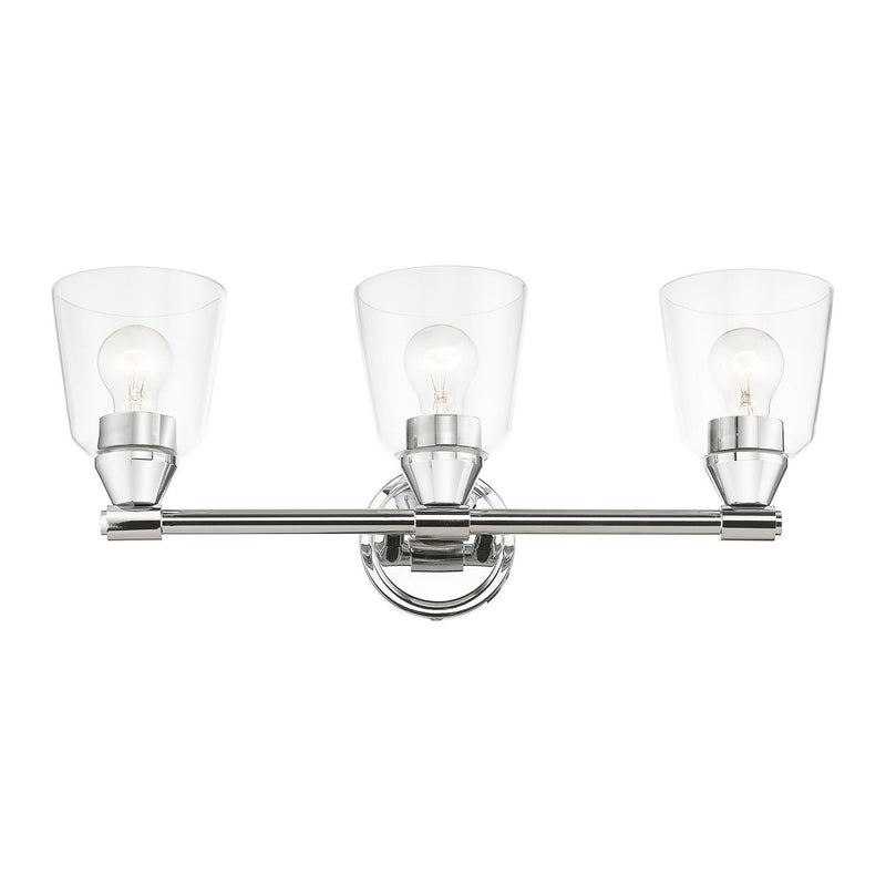 Livex Lighting 16783-05 Three Light Vanity Sconce, Polished Chrome