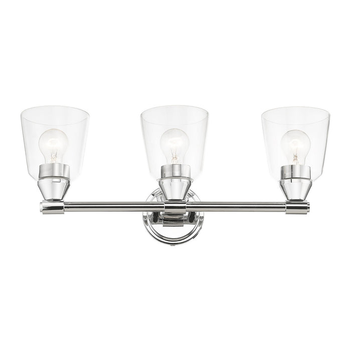 Livex Lighting 16783-05 Three Light Vanity Sconce, Polished Chrome