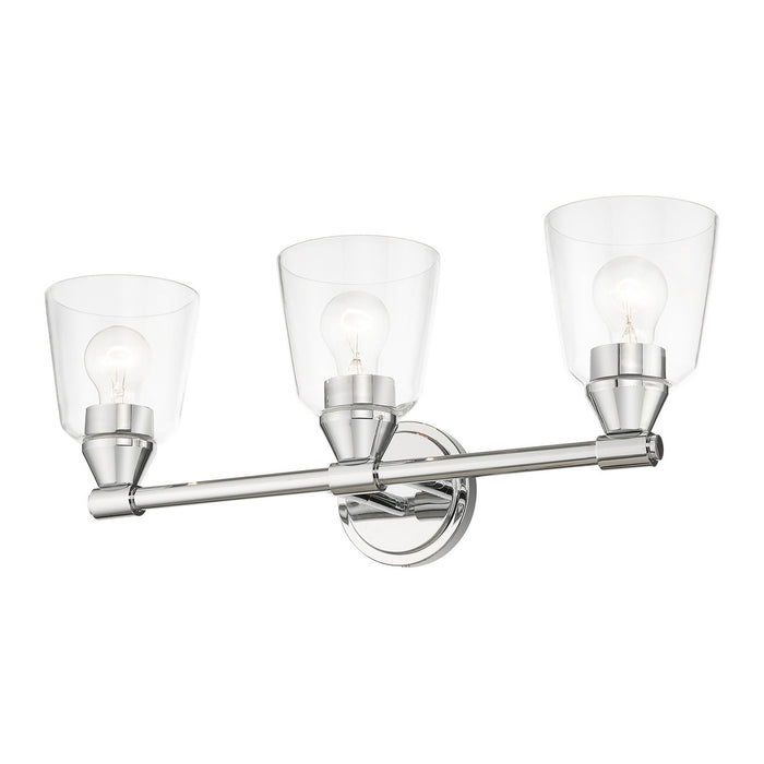 Livex Lighting 16783-05 Three Light Vanity Sconce, Polished Chrome