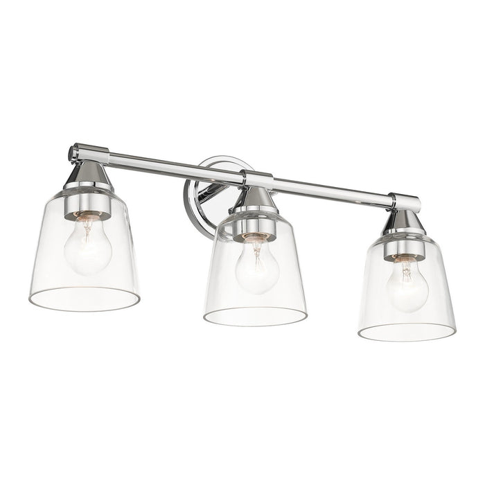 Livex Lighting 16783-05 Three Light Vanity Sconce, Polished Chrome