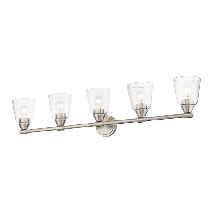 Livex Lighting 16785-91 Five Light Vanity Sconce, Brushed Nickel