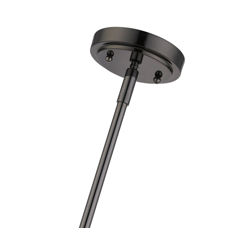 Livex Lighting 17140-46 One Light Mini Pendant, Black Chrome
