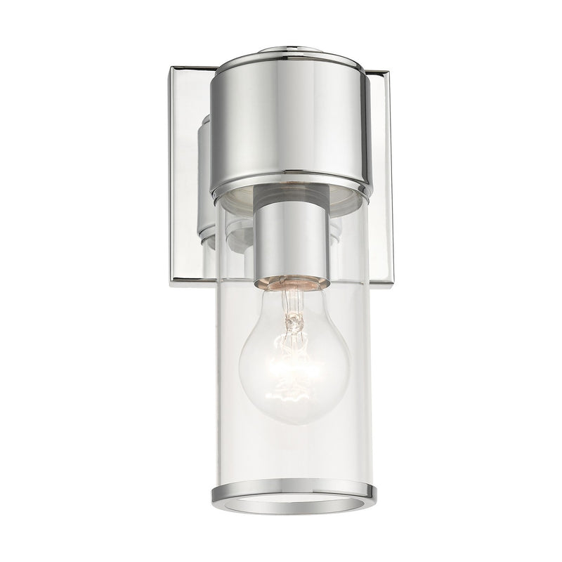 Livex Lighting 17141-05 One Light Wall Sconce, Polished Chrome
