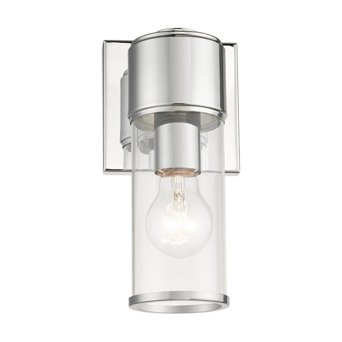 Livex Lighting 17141-05 One Light Wall Sconce, Polished Chrome