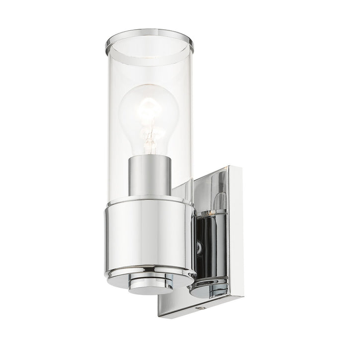 Livex Lighting 17141-05 One Light Wall Sconce, Polished Chrome