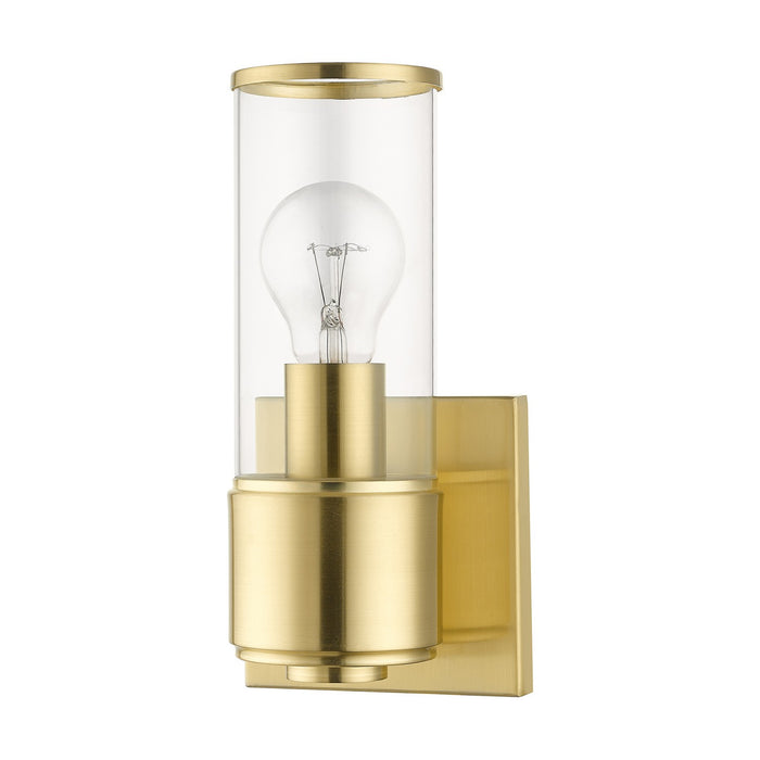 Livex Lighting 17141-12 One Light Wall Sconce, Satin Brass