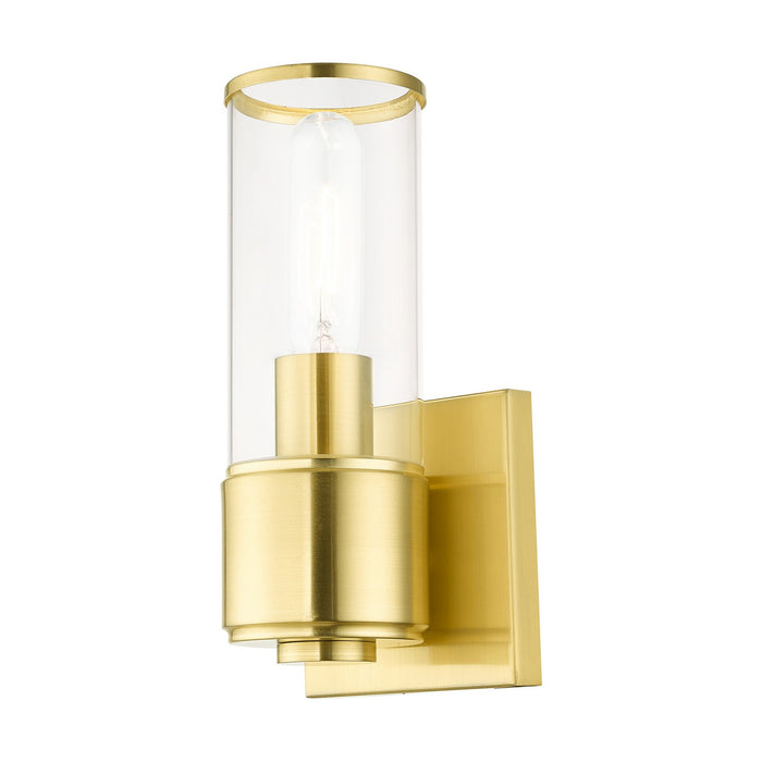 Livex Lighting 17141-12 One Light Wall Sconce, Satin Brass