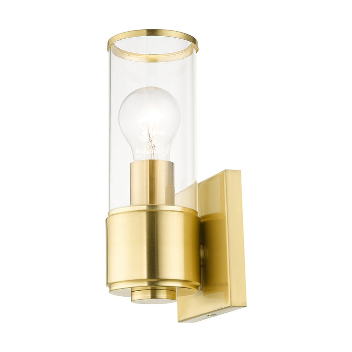 Livex Lighting 17141-12 One Light Wall Sconce, Satin Brass