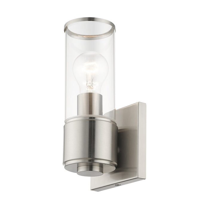 Livex Lighting 17141-91 One Light Wall Sconce, Brushed Nickel