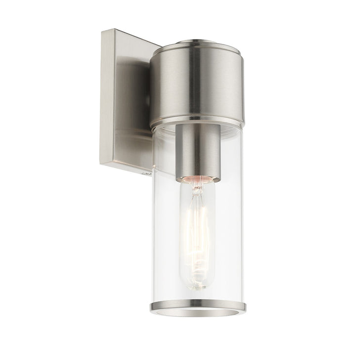 Livex Lighting 17141-91 One Light Wall Sconce, Brushed Nickel
