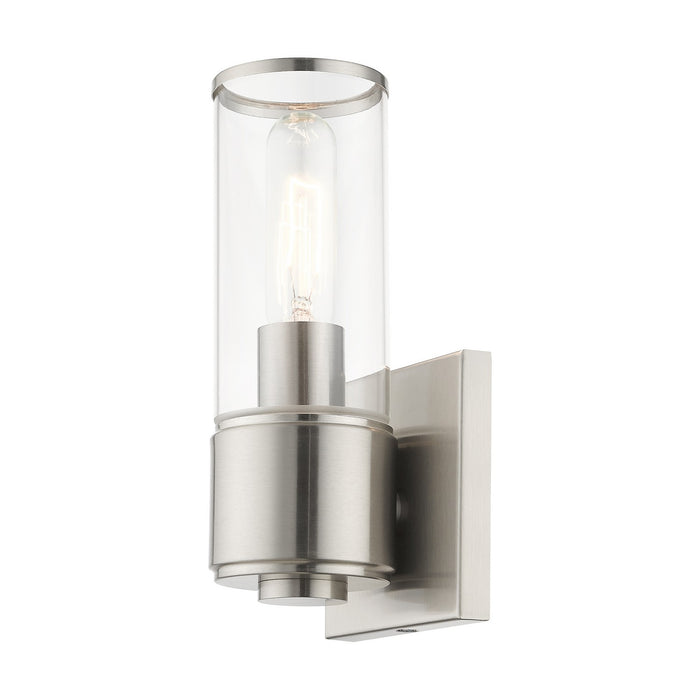 Livex Lighting 17141-91 One Light Wall Sconce, Brushed Nickel