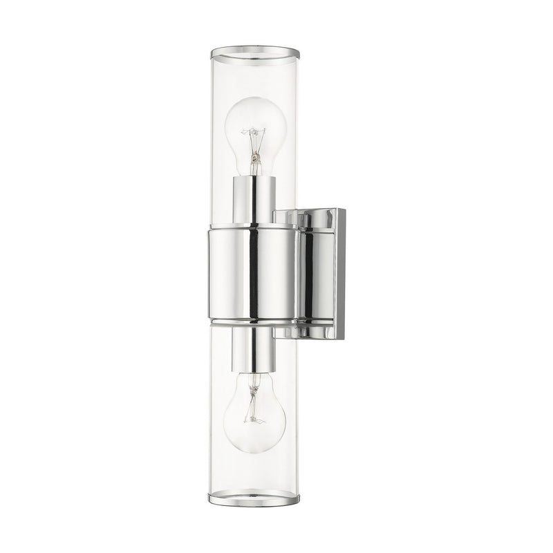 Livex Lighting 17142-05 Two Light Vanity Sconce, Polished Chrome
