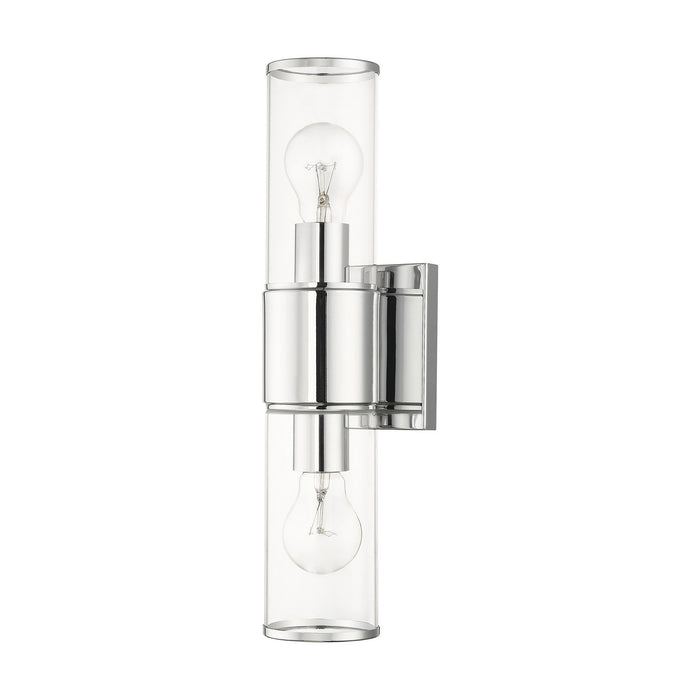Livex Lighting 17142-05 Two Light Vanity Sconce, Polished Chrome