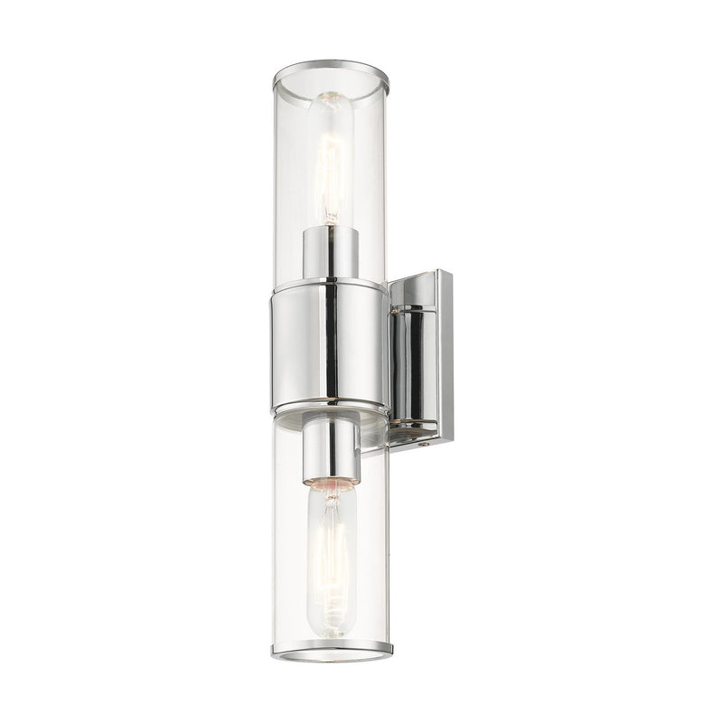 Livex Lighting 17142-05 Two Light Vanity Sconce, Polished Chrome