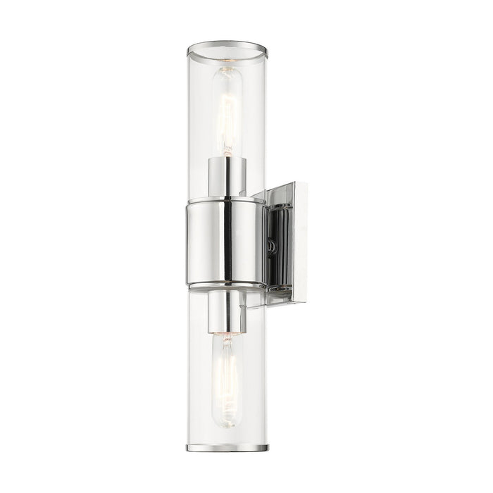 Livex Lighting 17142-05 Two Light Vanity Sconce, Polished Chrome
