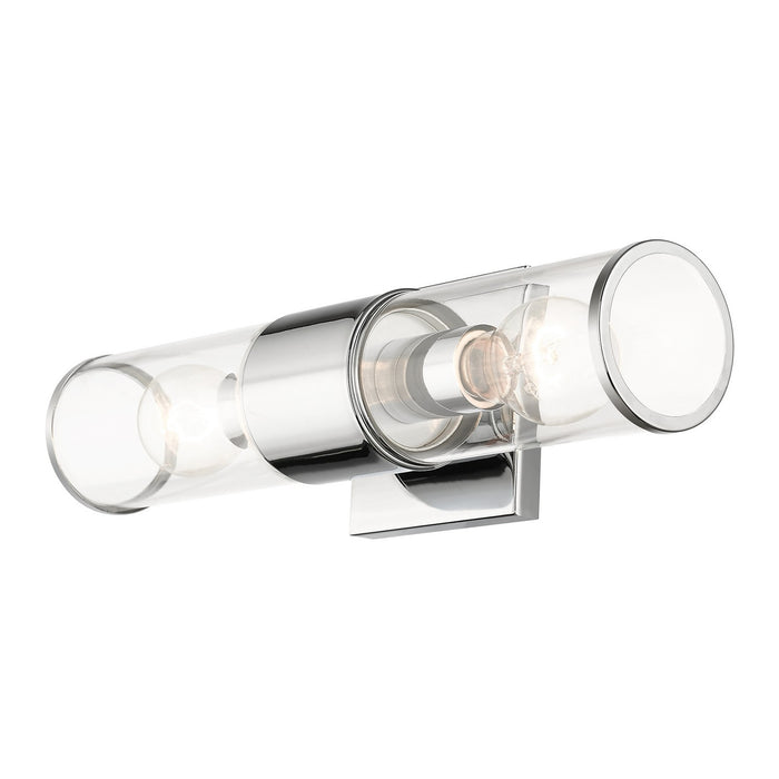 Livex Lighting 17142-05 Two Light Vanity Sconce, Polished Chrome