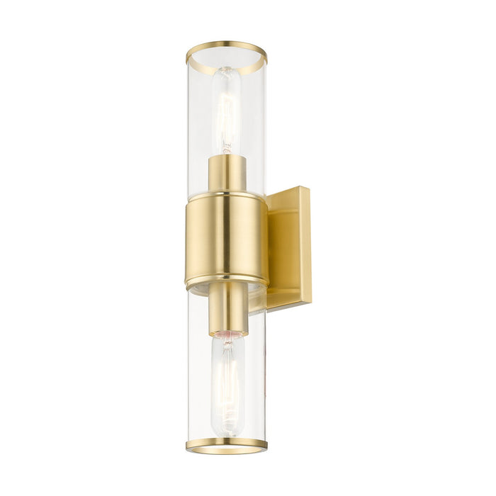 Livex Lighting 17142-12 Two Light Vanity Sconce, Satin Brass