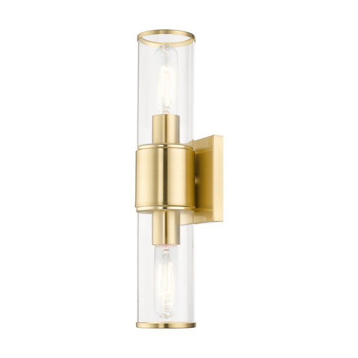 Livex Lighting 17142-12 Two Light Vanity Sconce, Satin Brass
