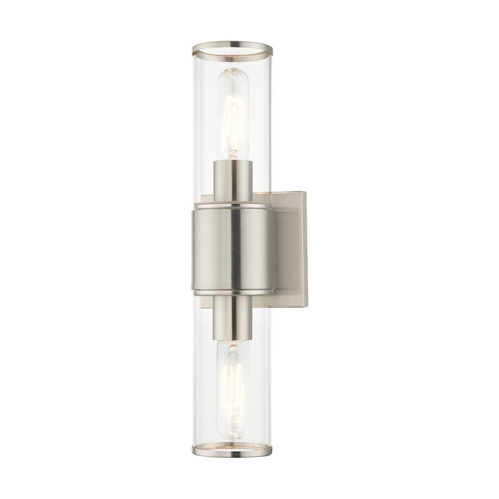 Livex Lighting 17142-91 Two Light Vanity Sconce, Brushed Nickel