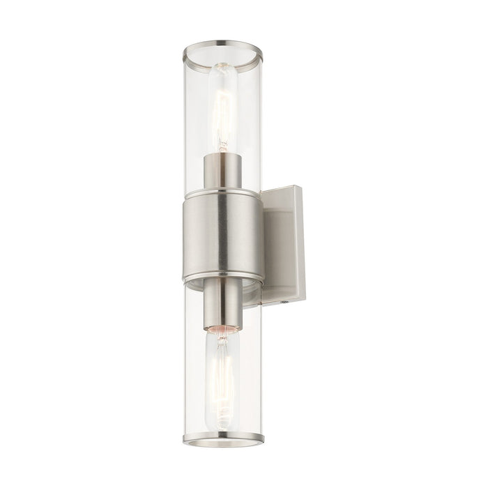 Livex Lighting 17142-91 Two Light Vanity Sconce, Brushed Nickel