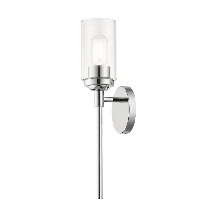 Livex Lighting 18081-05 One Light Wall Sconce, Polished Chrome
