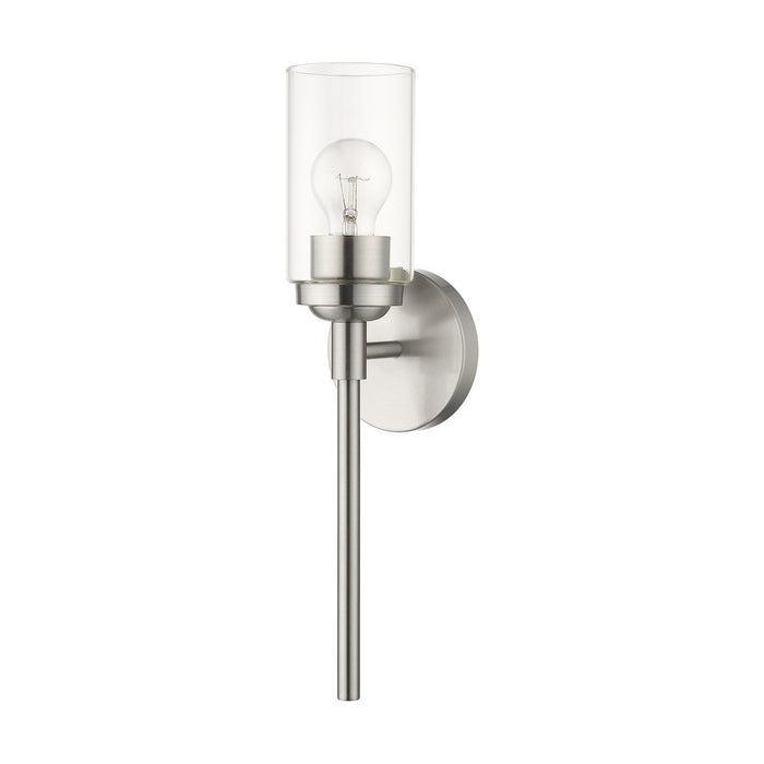 Livex Lighting 18081-91 One Light Wall Sconce, Brushed Nickel