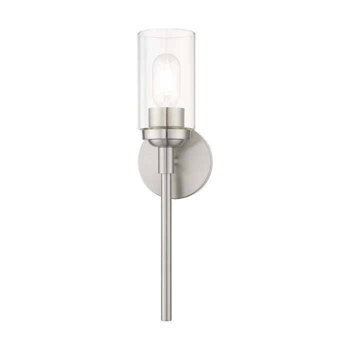 Livex Lighting 18081-91 One Light Wall Sconce, Brushed Nickel