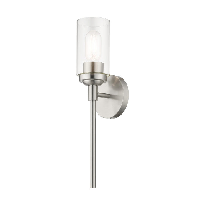 Livex Lighting 18081-91 One Light Wall Sconce, Brushed Nickel